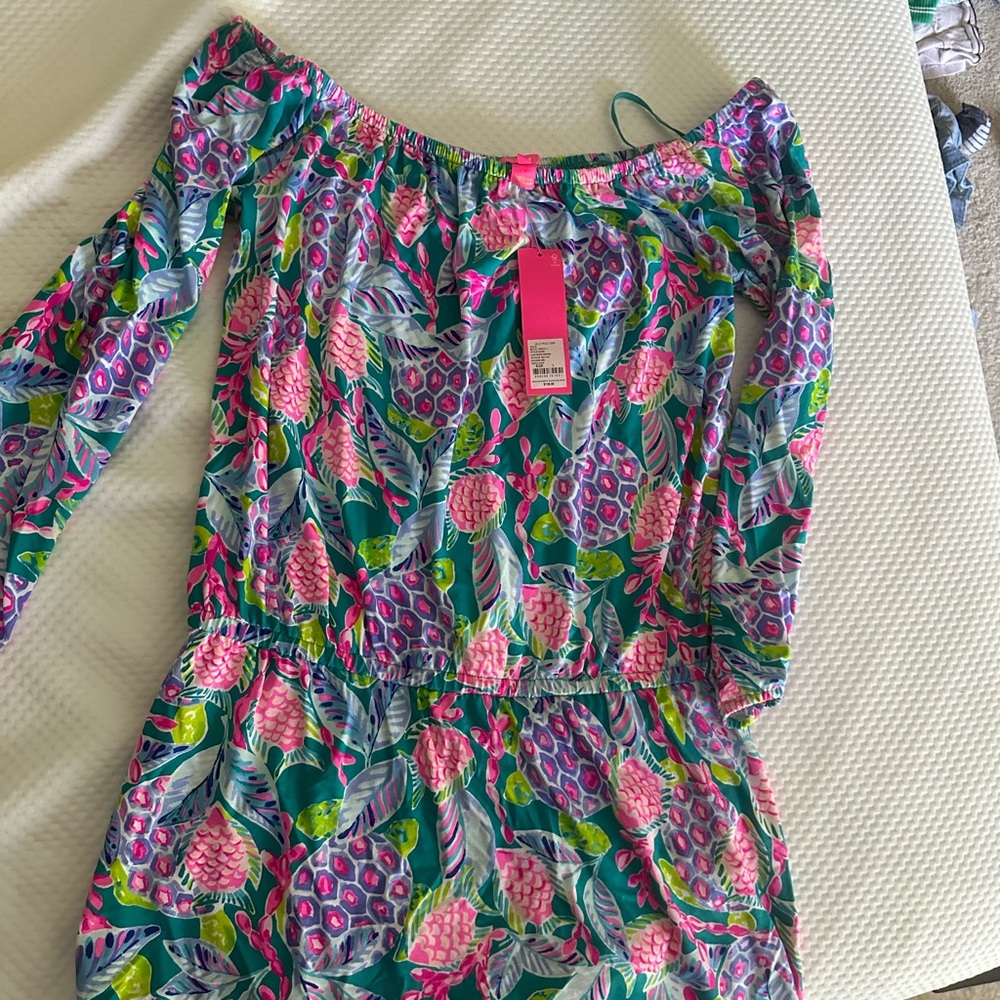 New with tag, lily pulitizer dress/ romper size L